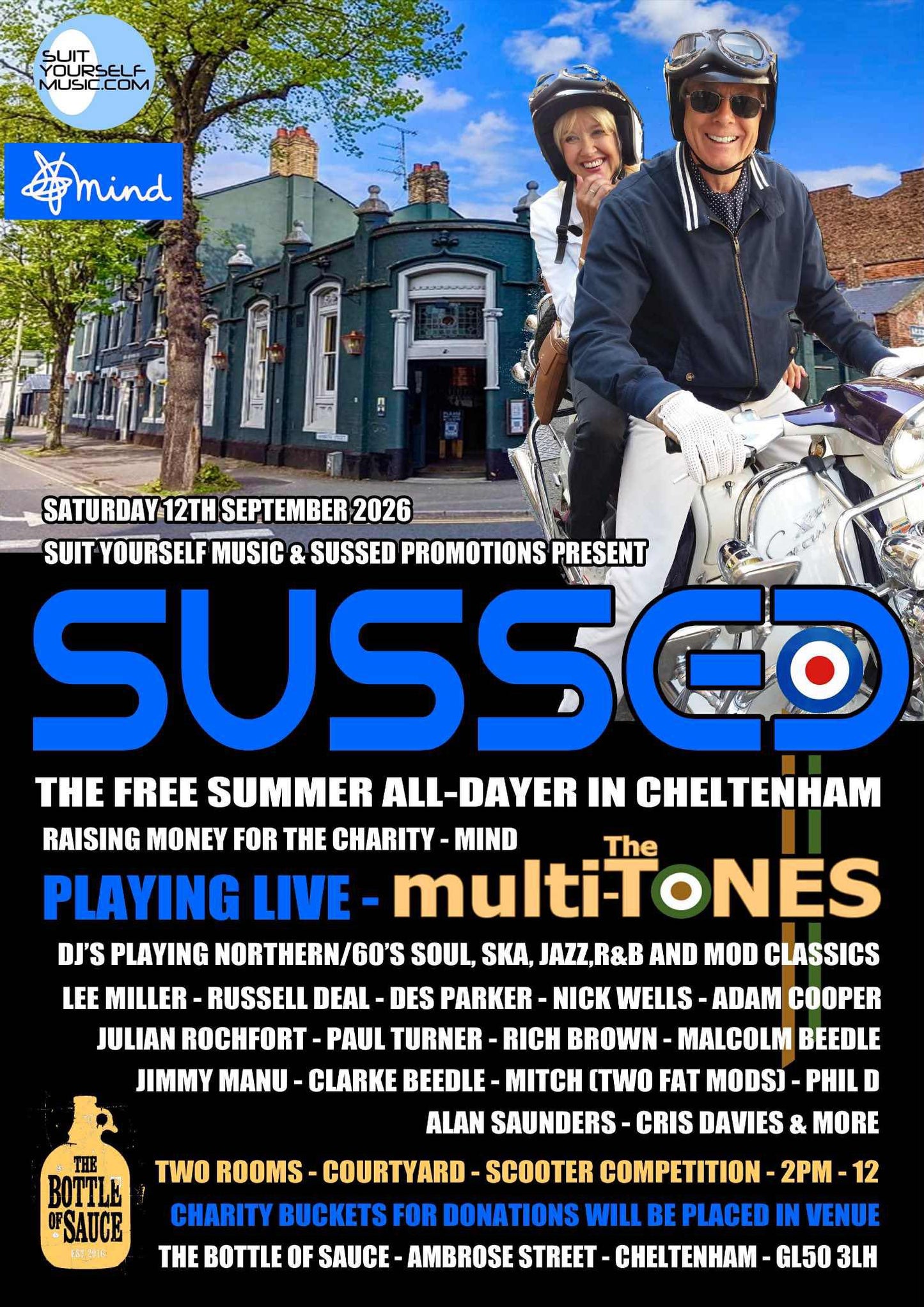 SUSSED - THE FREE SUMMERTIME ALL DAYER IN CHELTENHAM