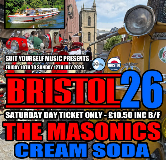 BRISTOL 26 - SATURDAY DAY TICKET ONLY 12-5PM