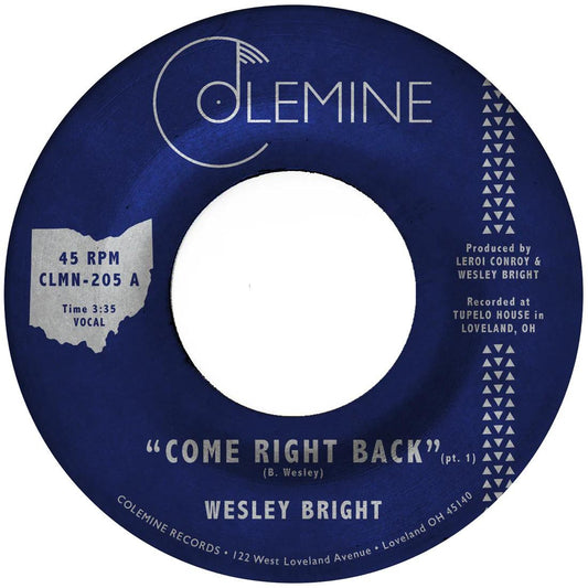 WESLEY BRIGHT Come Right Back - Suit Yourself Music