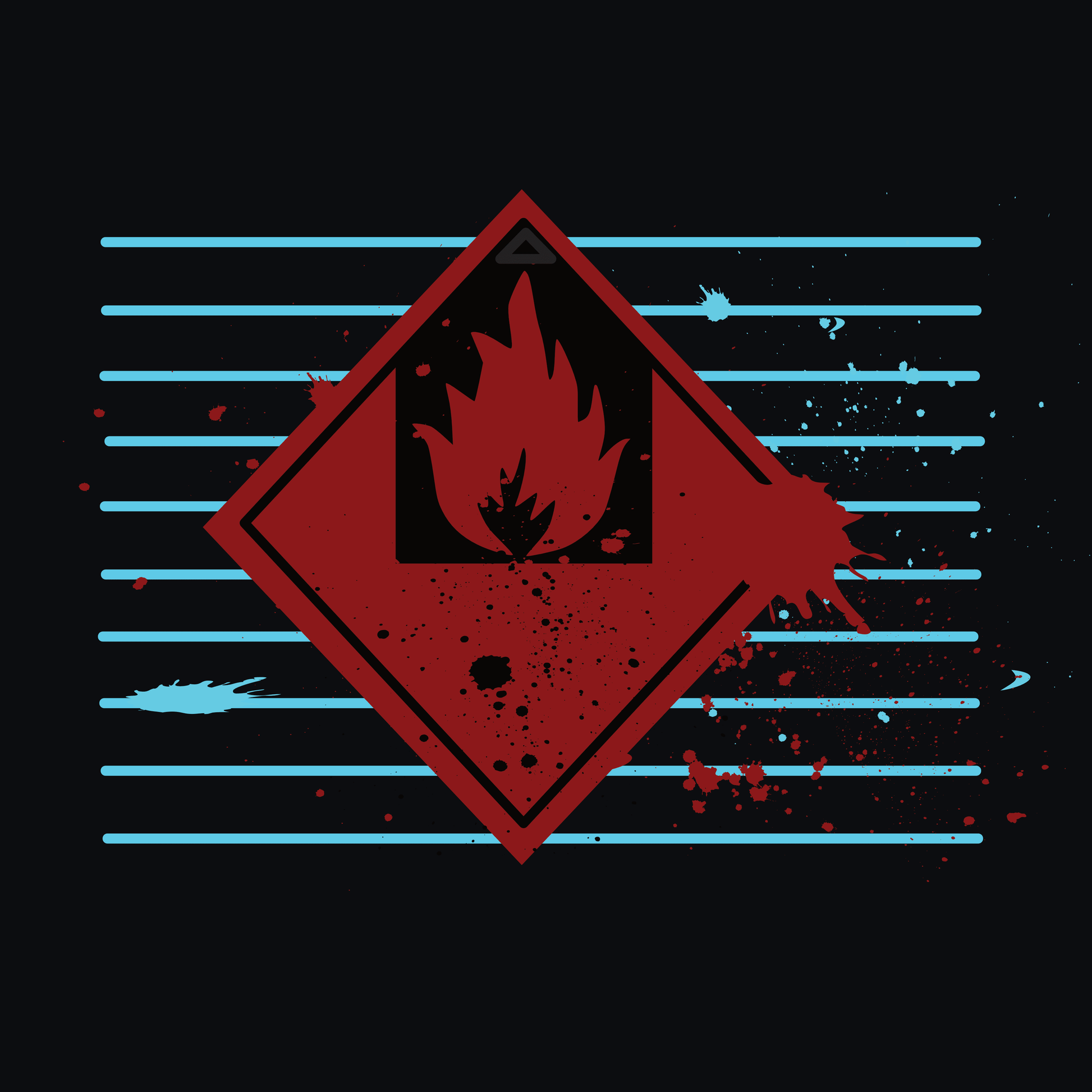 BLUE LINES: T-Shirt Inspired by Massive Attack - Suit Yourself Music