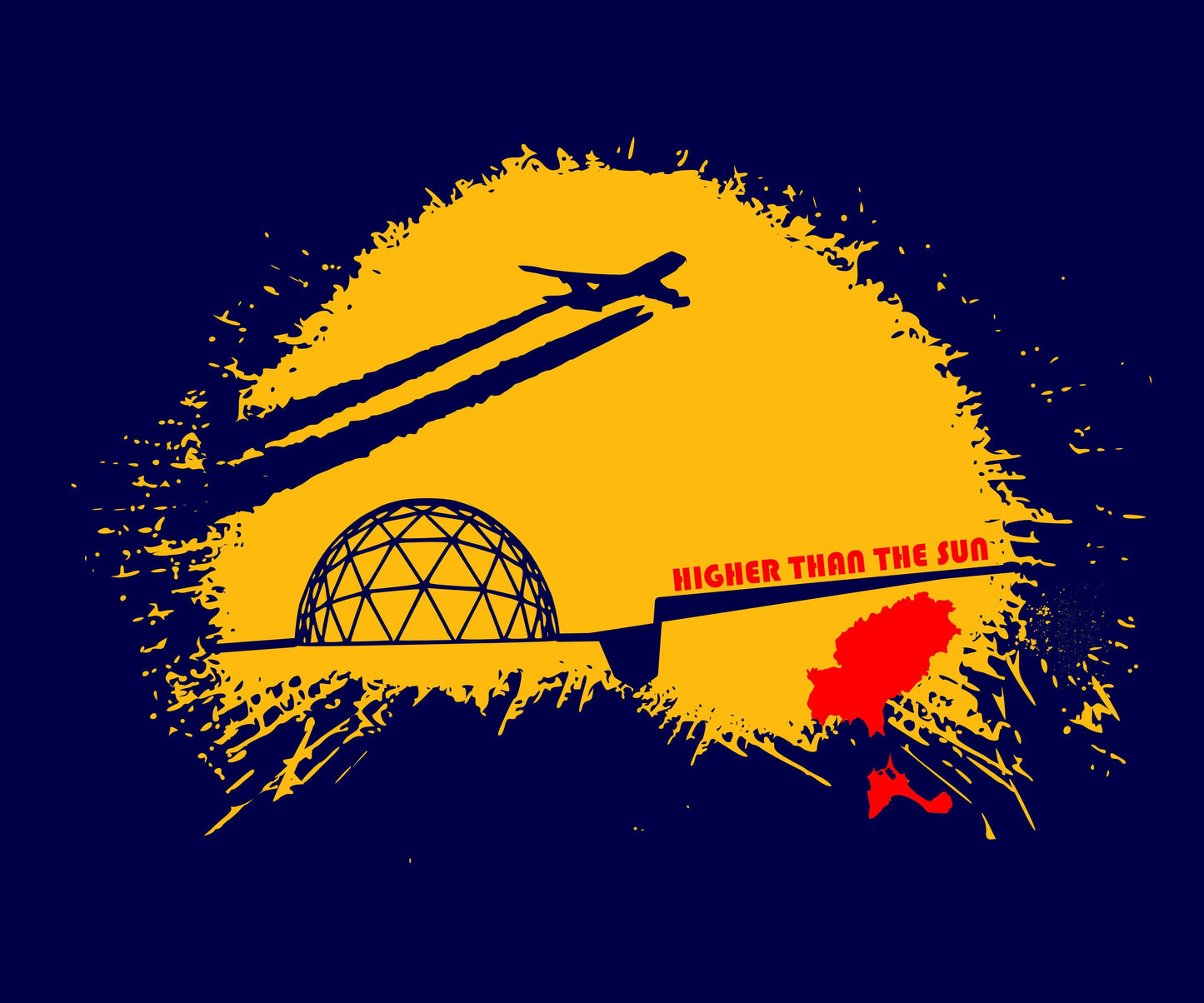 HIGHER THAN THE SUN: T-Shirt Inspired by Ibiza Dance Scene & Culture - Suit Yourself Music