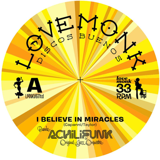 BANDA ACHILIFUNK & OJO - I Believe In Miracles (Limited Edition Yellow Vinyl) - Suit Yourself Music