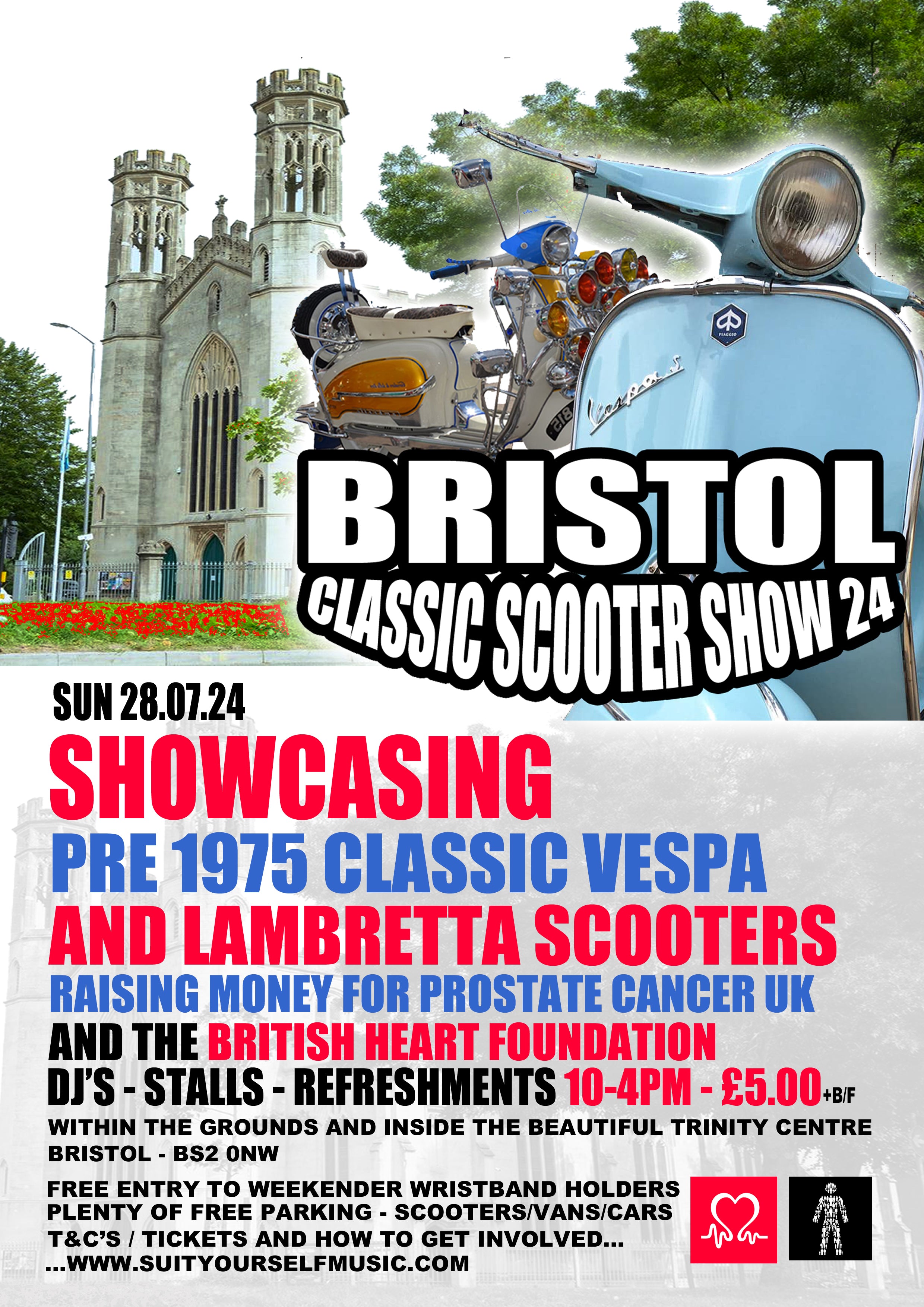 Classic scooter show Ticket at The Trinity Centre Bristol 28.07.24