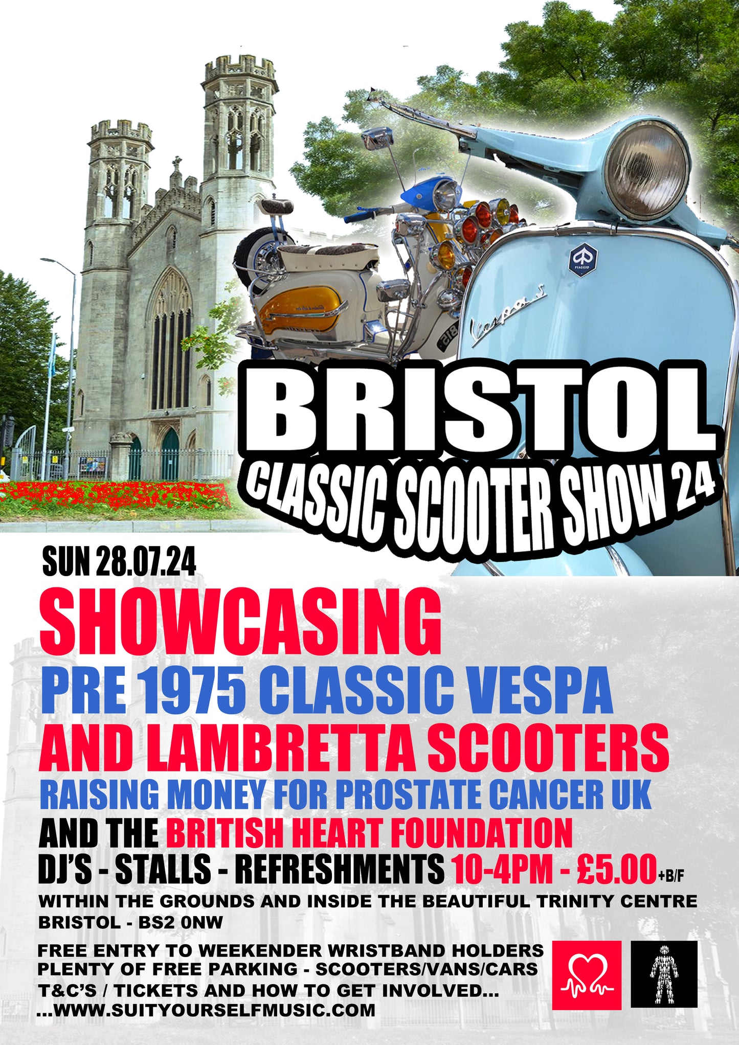 Classic scooter show Ticket at The Trinity Centre - Bristol 28.07.24 - Suit Yourself Music