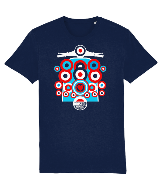 BRISTOL WEEKENDER : Premium Organic T-Shirt Small to 4XL. Modernist and Scooter Weekend - Suit Yourself Music