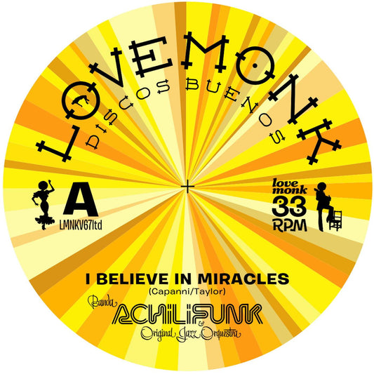 I Believe In Miracles Limited Edition Yellow Vinyl: Banda Achilifunk & OJO - Suit Yourself Music