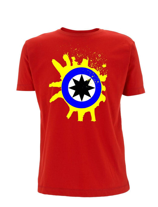 SHINE LIKE STARS (Red): T-Shirt Inspired by Primal Scream - Suit Yourself Music